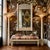 Sourced from an elite, time-capsule estate in Palm Beach, Florida, this monumental statement mirror captures the height of...