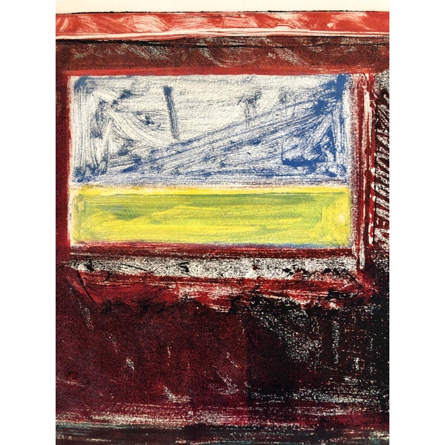 Contemporary Pierre Obando, Caribbean Abstract Pattern & Decoration Monoprint Monotype Painting Print Obando, 1997 For Sale - Image 3 of 7