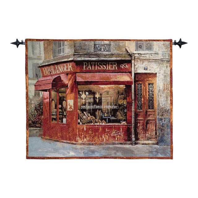 Boulanger-Patissier Loom Woven Tapestry - 95 X 136 Cm (3'1" X 4'6") - Requires Rod Size 4 For Sale
