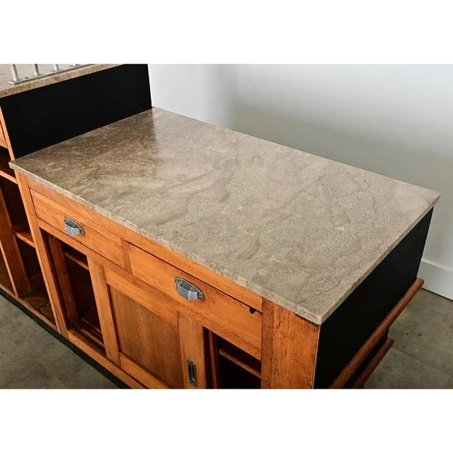 Mid 20th Century French Vintage Midcentury Tiered Bar Counter For Sale - Image 5 of 11