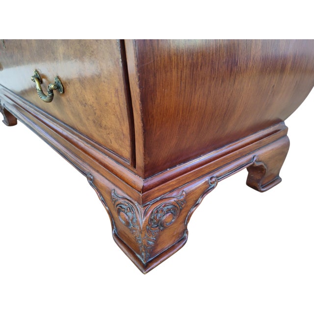 2000s Ethan Allen Bombe Chest of Drawers For Sale - Image 9 of 13
