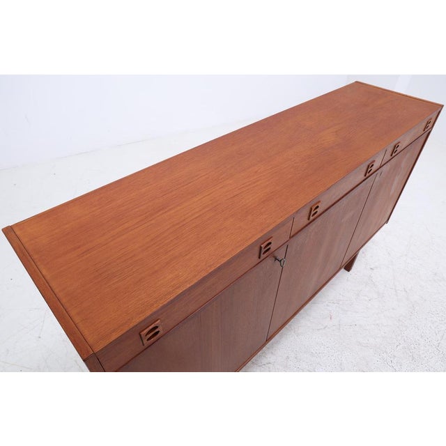 Wood Vintage Teak Highboard, 1960s For Sale - Image 7 of 18