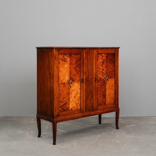 Art Nouveau Oak Cabinet, Early 20th Century For Sale - Image 18 of 18