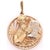 Gold 14 Karat Yellow and White Gold Religious Pendant Charm For Sale - Image 8 of 10