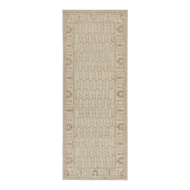 Rug & Kilim’sTribal Style Rug in Blue With Beige-Brown Paisley Patterns For Sale