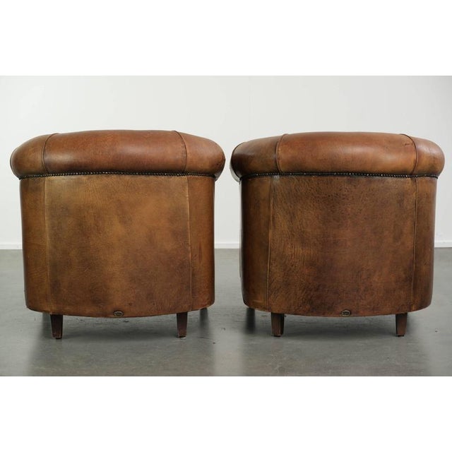 Vintage Sheepskin Club Armchairs, Set of 2 For Sale - Image 3 of 16