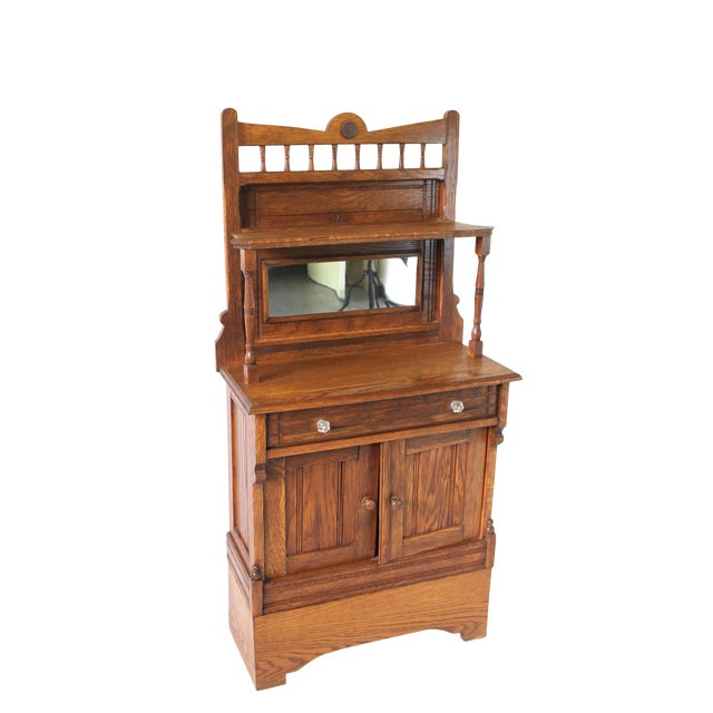 Antique Traditional Salesman Sample Solid Oak Hutch Chairish