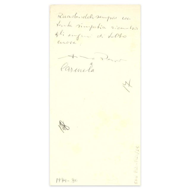 Modern Arturo Peyrot, Angel Singing, China Ink and Watercolor, 1979 For Sale - Image 3 of 4