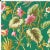 Traditional Red from Scalamandre crafted by Cloth & Company Geneva Full Bed, Green Tropical Flora For Sale - Image 3 of 7