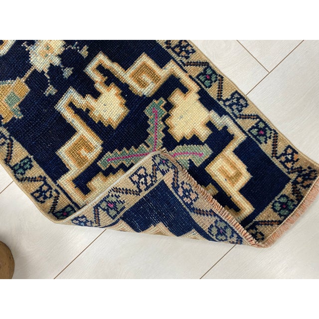 1960s Oushak Handknotted Area Carpet For Sale - Image 5 of 6