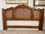 1980s Ethan Allen Chateau Normandy King Cane & Pine Bed Pediment Headboard For Sale - Image 12 of 12