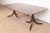 Baker Furniture Style Georgian Banded Mahogany Double Pedestal Extension Dining Table, Newly Refinished For Sale - Image 12 of 12