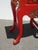 Vintage Chinese Asian Red & Black Lacquer W Gold Trim Side Table, Altar Table For Sale - Image 11 of 16
