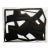 Contemporary Abstract Artwork “Composition 2 in Black and White” by Cassandra Auker, Acrylic on Canvas For Sale