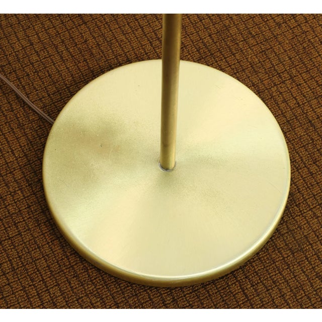 1960s Vintage Atomic 4-Light Brass Saucer Floor Lamp For Sale - Image 9 of 12
