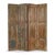 4-Wing Wooden Screen with Patina, 1940s For Sale - Image 4 of 4