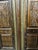 Antique Indian Temple Doors Hand Carved Om Double Doors – Ornate Rustic Wood Entryway 82 For Sale In Orlando - Image 6 of 7