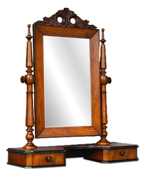 Gründerzeit Table Mirror in Wood