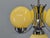 Art Deco Chrome and Opaline Glass Chandelier, Czechoslovakia, 1930s For Sale - Image 4 of 14
