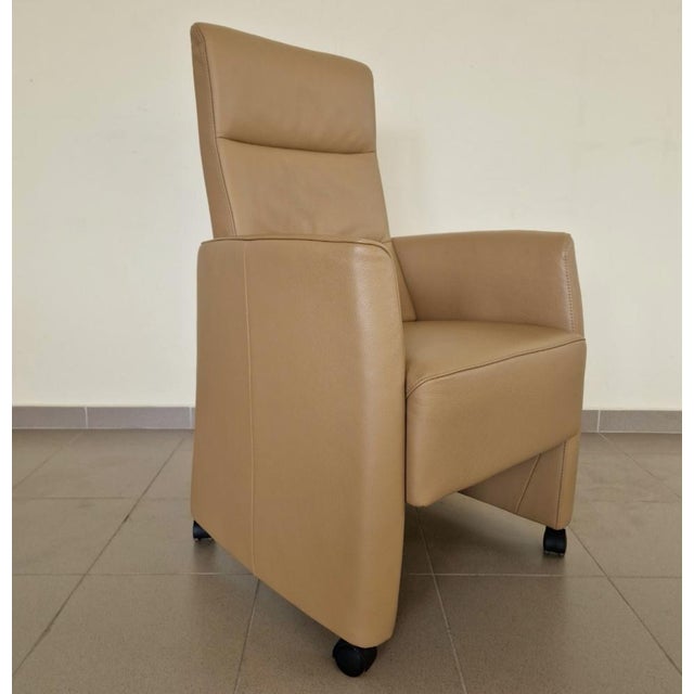 Vintage Armchair in Leather For Sale - Image 5 of 7