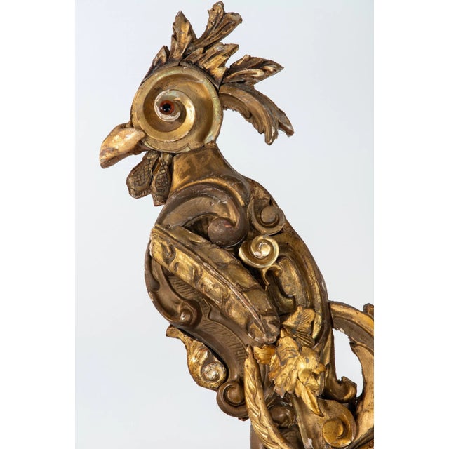 Italian Gilded Fragment Rooster Sculpture For Sale - Image 3 of 12