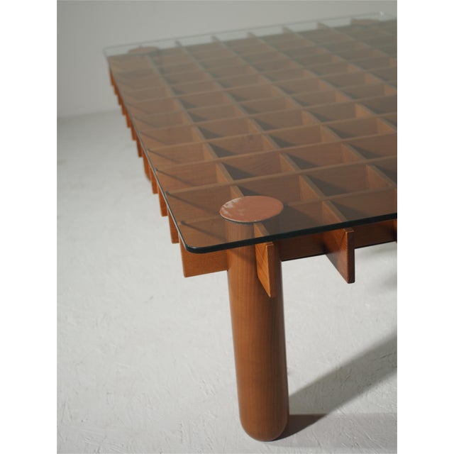 Kyoto Coffee Table attributed to Gianfranco Frattini for Ghianda, Italy, 1970s For Sale - Image 16 of 18