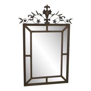 Uttermost Adam Style Silver Antique Finish Mirror For Sale