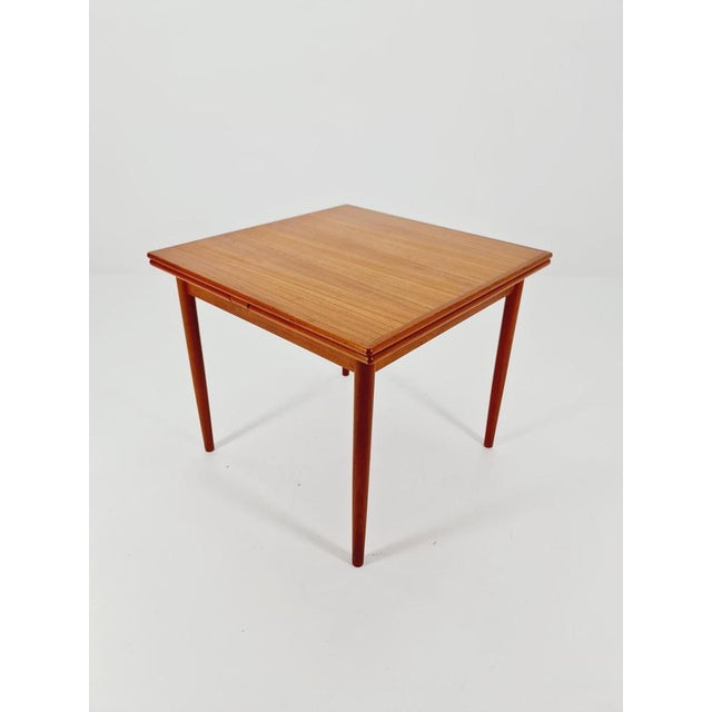 Danish Rectangular Teak Table with Two Extension Leaves, 1960s For Sale - Image 11 of 11