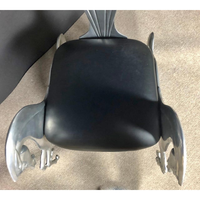 Highly unusual artist signed sculptural chair,. by Ray Lewis. More art than chair. Modern with an Art Deco influence....