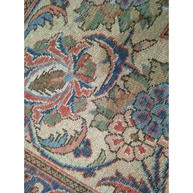 Textile 1940s Vintage Persian Kashan Rug For Sale - Image 7 of 8