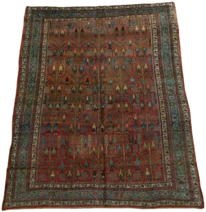 19th Century Antique Persian Bidjar Rug- 8′4″ × 12′1″