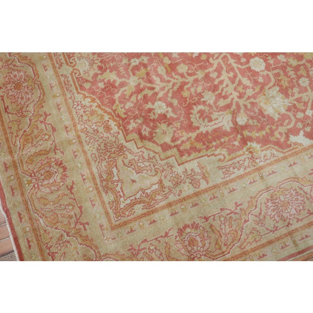 Textile Antique Zabihi Collection Turkish Sivas soft Red Gold Rug - 7'2" x 9'8" For Sale - Image 7 of 11