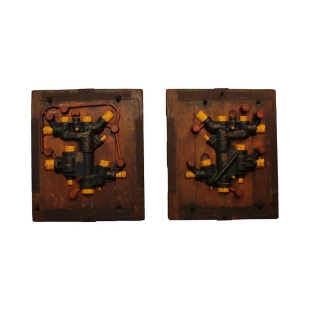 Pair of Vintage Industrial Assemblage Art For Sale - Image 13 of 13