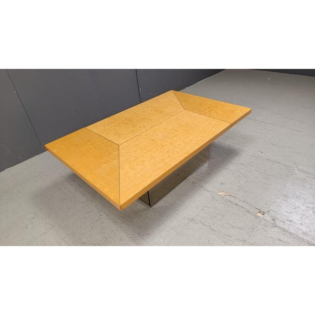 Vintage Ash Coffee Table attributed to Paul Michel, 1970s For Sale - Image 6 of 18