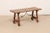 Antique Spanish Wooden Coffee Table with Carved Lyre-Legs and Iron Stretchers For Sale - Image 4 of 13