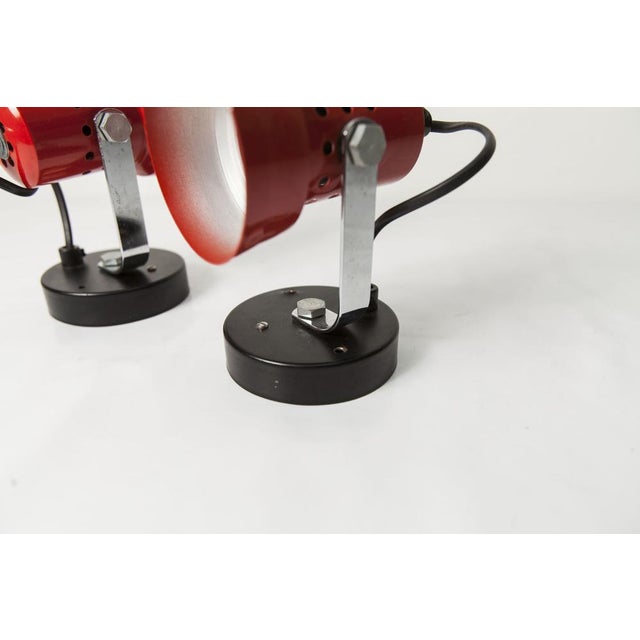 Red and Black Wall Lights, 1970s, Set of 2 For Sale - Image 10 of 18