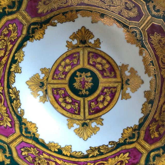 Vintage Neoclassical Decorative Porcelain Bowl For Sale - Image 10 of 12