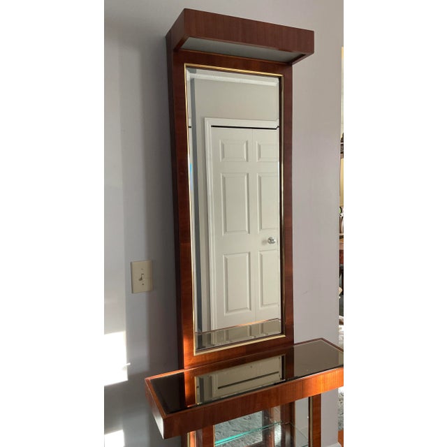 Vintage Mid Century Mirrored Hall Console For Sale - Image 4 of 8