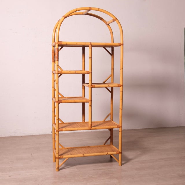 Vintage Bamboo Bookcases, Italy, 1970s, Set of 2 For Sale - Image 17 of 18