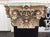 A pair of 18th century white marble and gold gilt columns tops from a Italy's church. Converted into side tables these...
