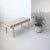 Light Brown Minimal Bench by Kristina Dam Studio For Sale - Image 4 of 7