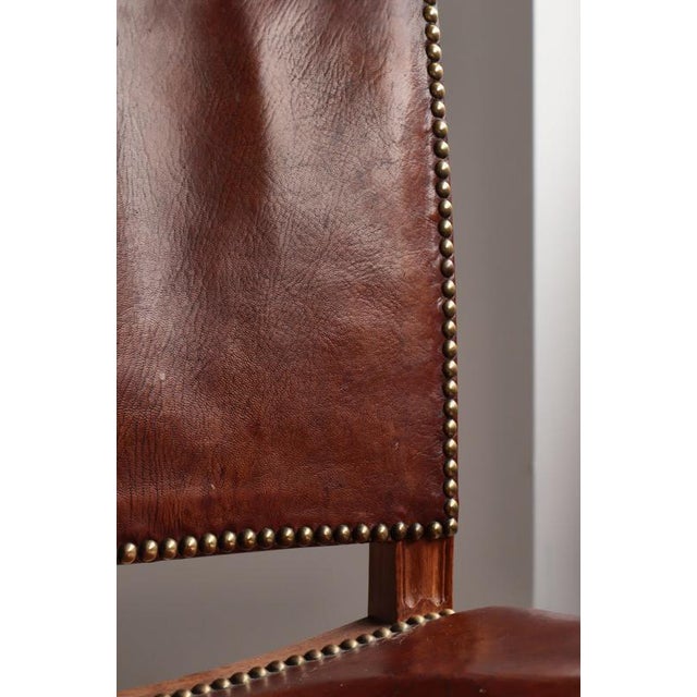 Red Chair in Oak and Nigerian Goat Leather by Kaare Klint for Rud. Rasmussen, 1937 For Sale - Image 6 of 18