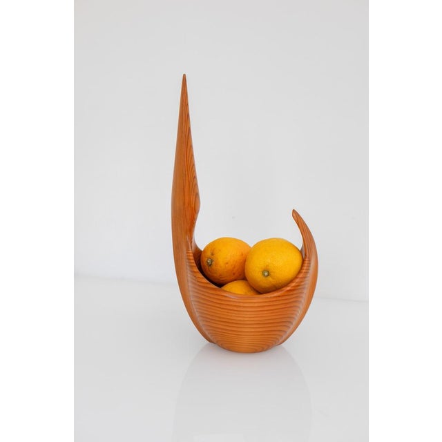1950s Vintage Swedish Wooden Bowl by Johnny Mattsson, 1959 For Sale - Image 5 of 16