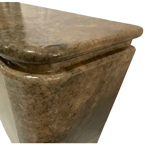 1980s Lacquered Paper Parchment Credenza For Sale In Los Angeles - Image 6 of 10