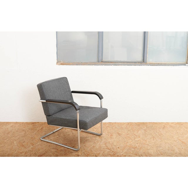 Model 1435 Cantilever Chair in Chrome-Plated Tubular Steel, 1930 For Sale - Image 12 of 13