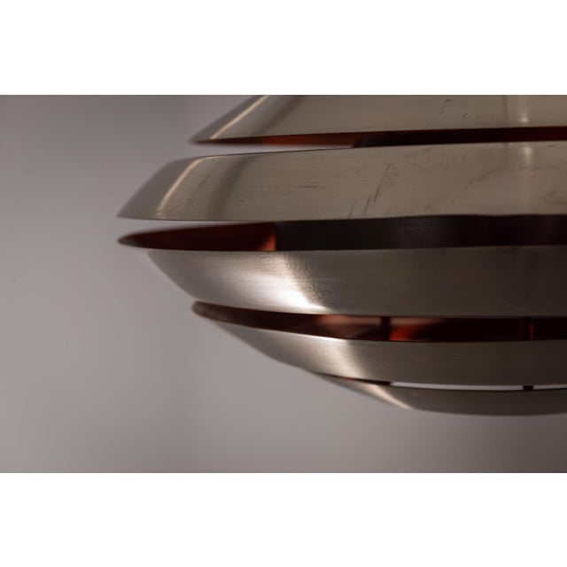 Orange Multi-Layered Pendant from Carl Thore, 1970s For Sale - Image 8 of 13