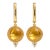 Vintage Inspired Citrine and Colorless Topaz Drop Earrings Silver, Gold, A Pair For Sale