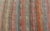 Mid 20th Century Vintage Turkish Kilim Runner With Pastel Coral, Sage and Blue Stripes For Sale - Image 5 of 10