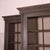 Good pair of 19th Century English painted pine glazed dresser/ cabinets with reeded detail to the doors and uprights. One...