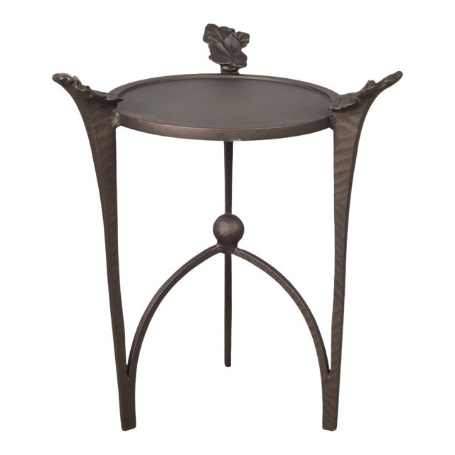 Michael Taylor Arcadia Bronzed Aluminum Garden Drinks Table For Sale